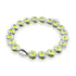 Bracelet mauvais œil en cristal vert | Argent sterling 925